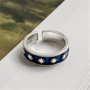 Stars Adjustable Band Ring 925 Sterling Silver Jewelry