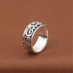 925 sterling silver scroll band rings  handmade high quality luxury jewelry accessories gifts