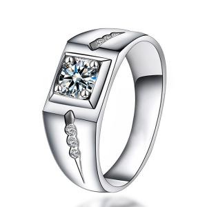 925 sterling silver band rings with crystal stone