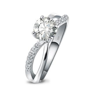 925 sterling silver band rings with crystal stones