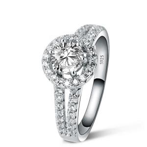 925 sterling silver band rings with crystal stone