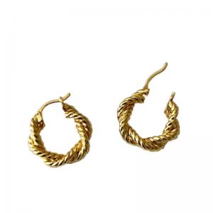 Braided Hoop Earrings 925 Sterling Silver Jewelry Accessories