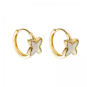 Clovers Huggie Earrings 925 Sterling Silver Jewelry Accessories