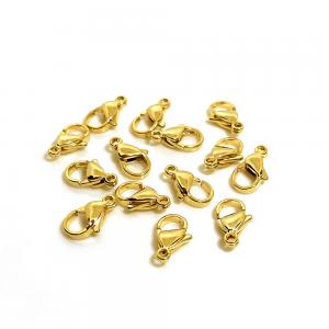 18K Gold Plated Lobster Clasps For Necklace Bracelets Jewelry Components China Manufacturer Factory Supplier