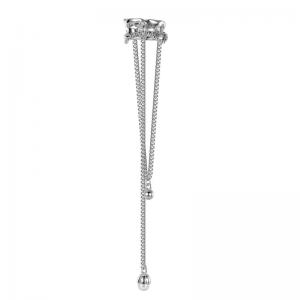 Irregular Cuff Earring With Tassels