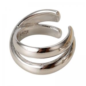 Irregular Smooth Cross Ear Cuff Earring 