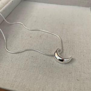 Moon Pendant Necklaces 925 Sterling Silver Jewelry Accessories