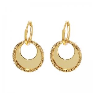 Round Dangle Huggie Earrings 925 Sterling Silver Jewelry Accessories