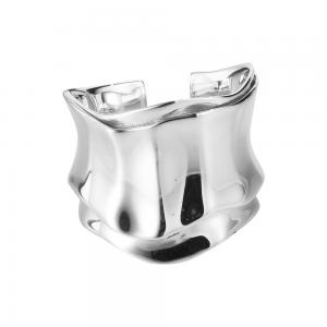 Adjustable Band Rings Smooth Irregular Textured 925 Sterling Silver Jewelry Accessories Ring