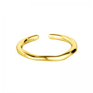 Adjustable Band Rings Irregular Textured 925 Sterling Silver Jewelry 64-J1009