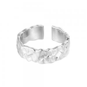 Adjustable Band Rings Irregular Textured 925 Sterling Silver Jewelry 31-J1123
