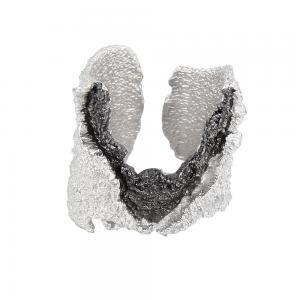 Adjustable Band Rings Irregular Rock Textured 925 Sterling Silver Jewelry 41-J1199