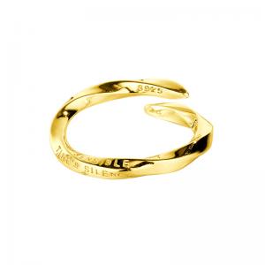 Adjustable Band Rings Twisted Wire Ring 925 Sterling Silver Jewelry 82-J1013