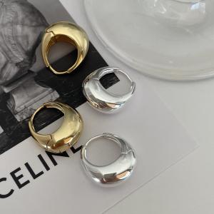 Smooth Hoop Huggie Earrings 925 Sterling Silver Earring Jewelry Accessories Gold Silver